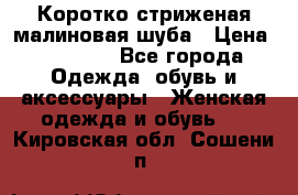 Коротко стриженая малиновая шуба › Цена ­ 10 000 - Все города Одежда, обувь и аксессуары » Женская одежда и обувь   . Кировская обл.,Сошени п.